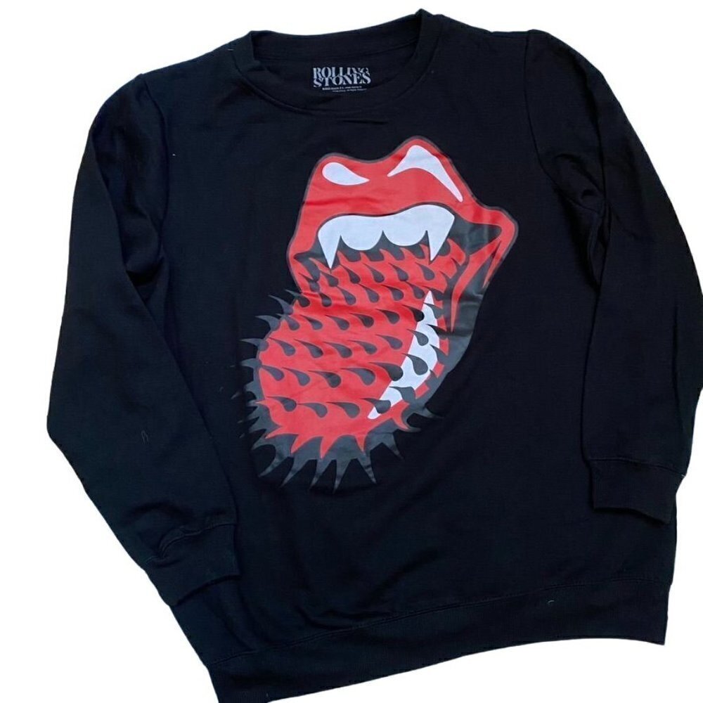 Bravado Women's The Rolling Stones Halloween Graphic Sweatshirt - Black - Picture 3 of 10